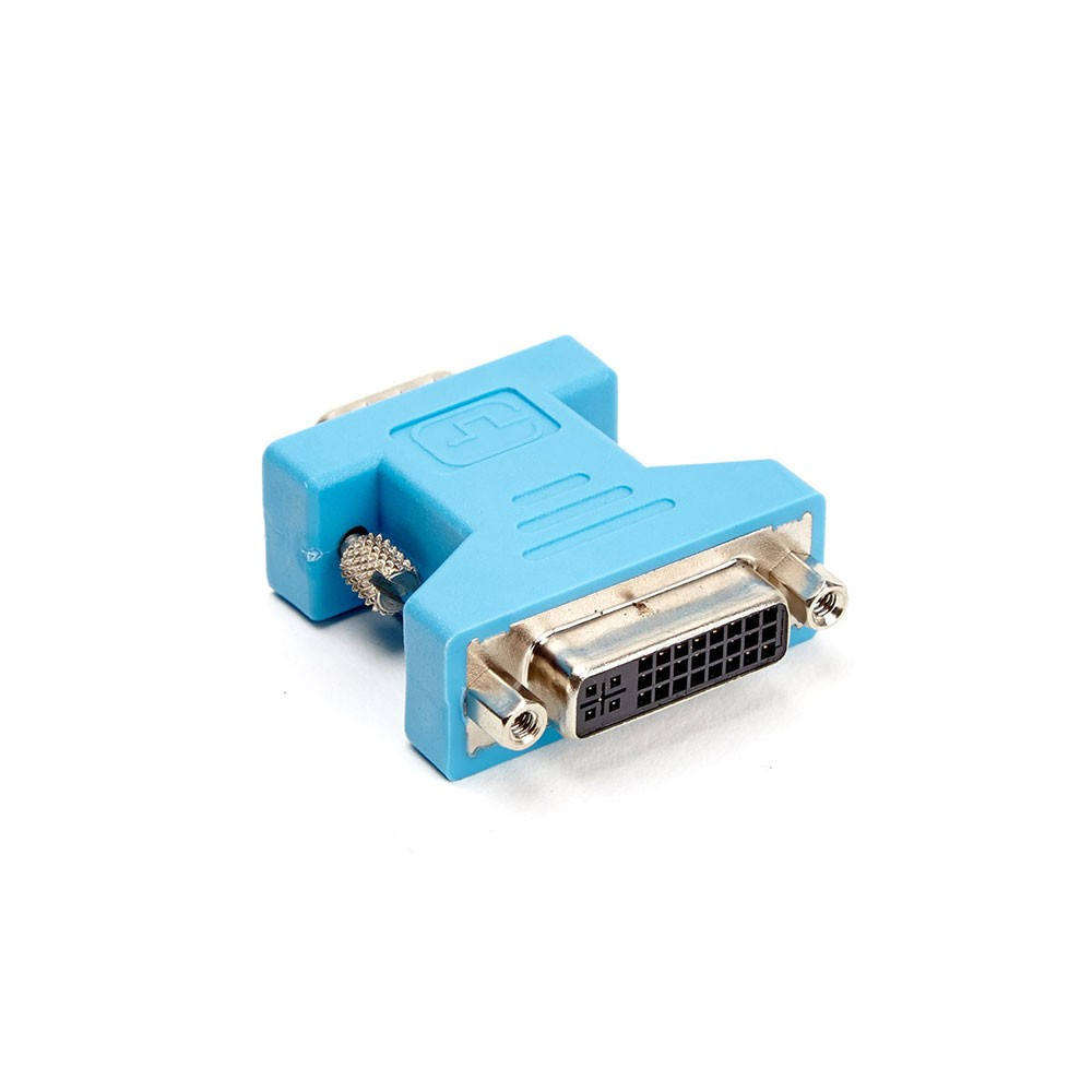 D2 Diffusion D2ADPVGAMDVIF changeur de genre de câble VGA DVI Bleu