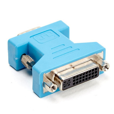 D2 Diffusion D2ADPVGAMDVIF changeur de genre de câble VGA DVI Bleu