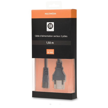 D2 Diffusion D2CS150 câble électrique Noir 1,5 m