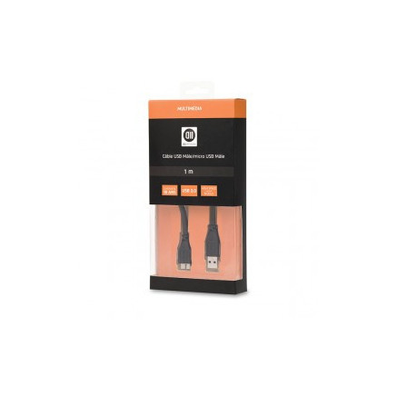 D2 Diffusion D2MICROUSB3100 câble USB USB 3.2 Gen 1 (3.1 Gen 1) 1 m USB A Micro-USB B Noir
