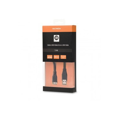D2 Diffusion D2MICROUSB3100 câble USB USB 3.2 Gen 1 (3.1 Gen 1) 1 m USB A Micro-USB B Noir