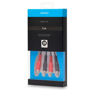 D2 Diffusion D2RCA500 câble video composite 5 m 2 x RCA 2x RCA Noir