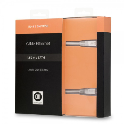 D2 Diffusion D2RJ45D150 câble de réseau Blanc 1,5 m Cat6