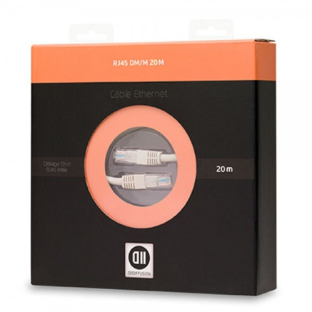 D2 Diffusion D2RJ45D2000 câble de réseau Blanc 20 m Cat6