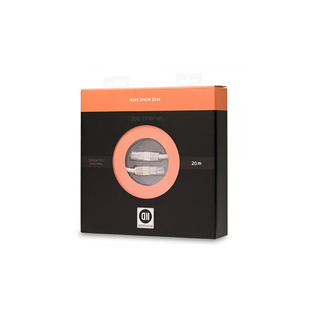 D2 Diffusion D2RJ45D2000 câble de réseau Blanc 20 m Cat6 D2 Diffusion D2RJ45D2000 câble de réseau Blanc 20 m Cat6