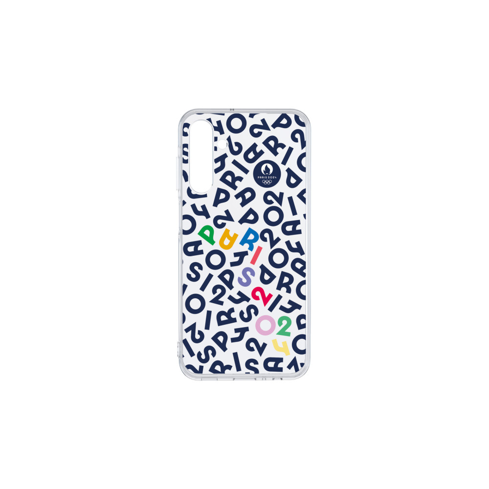 Samsung Coque transparente lettres Paris 2024 pour Galaxy A15|A15G
