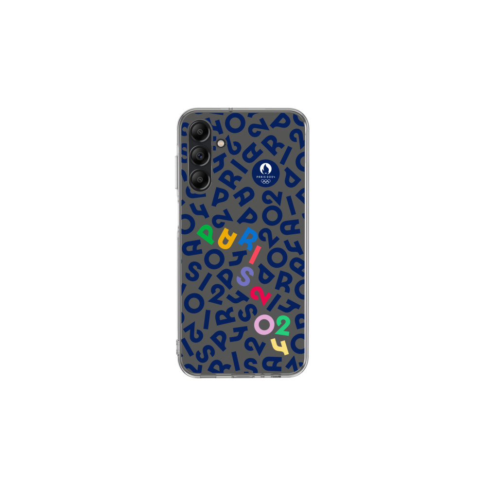 Samsung Coque transparente lettres Paris 2024 pour Galaxy A15|A15G