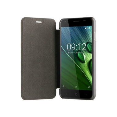 Acer HP.ACBST.021 coque de protection pour téléphones portables Folio porte carte Noir, Gris