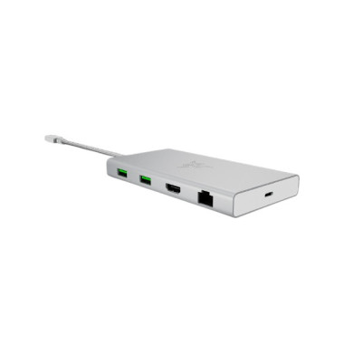 Razer USB-C Dock Avec fil USB 3.2 Gen 1 (3.1 Gen 1) Type-C Aluminium