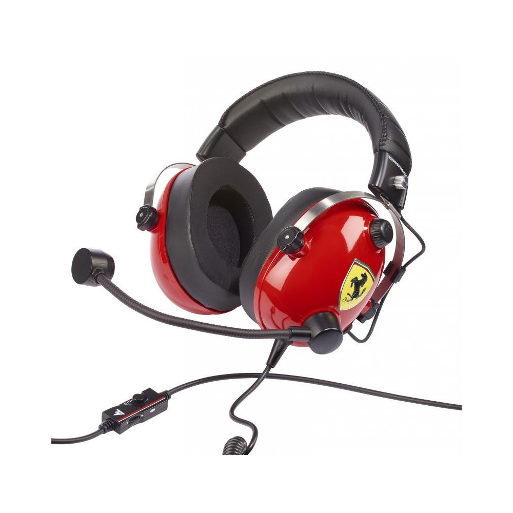 Thrustmaster T.Racing Casque Avec fil Arceau Jouer Noir, Rouge, Acier inoxydable, Jaune
