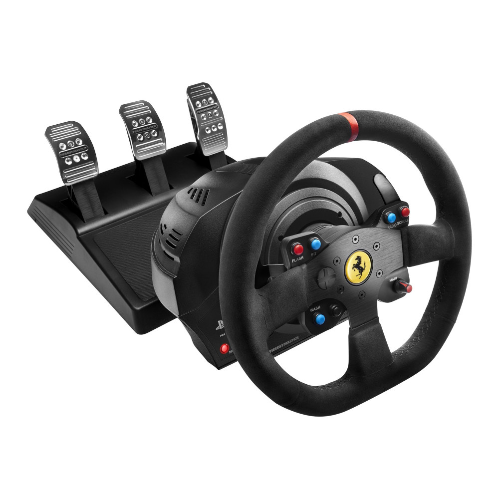 Thrustmaster T300 Ferrari Integral Racing Wheel Alcantara Edition Noir Volant + pédales Analogique Numérique PC, PlayStation 4, Thrustmaster T300 Ferrari Integral Racing Wheel Alcantara Edition Noir Volant + pédales Analogique Numérique PC, PlayStation 4,