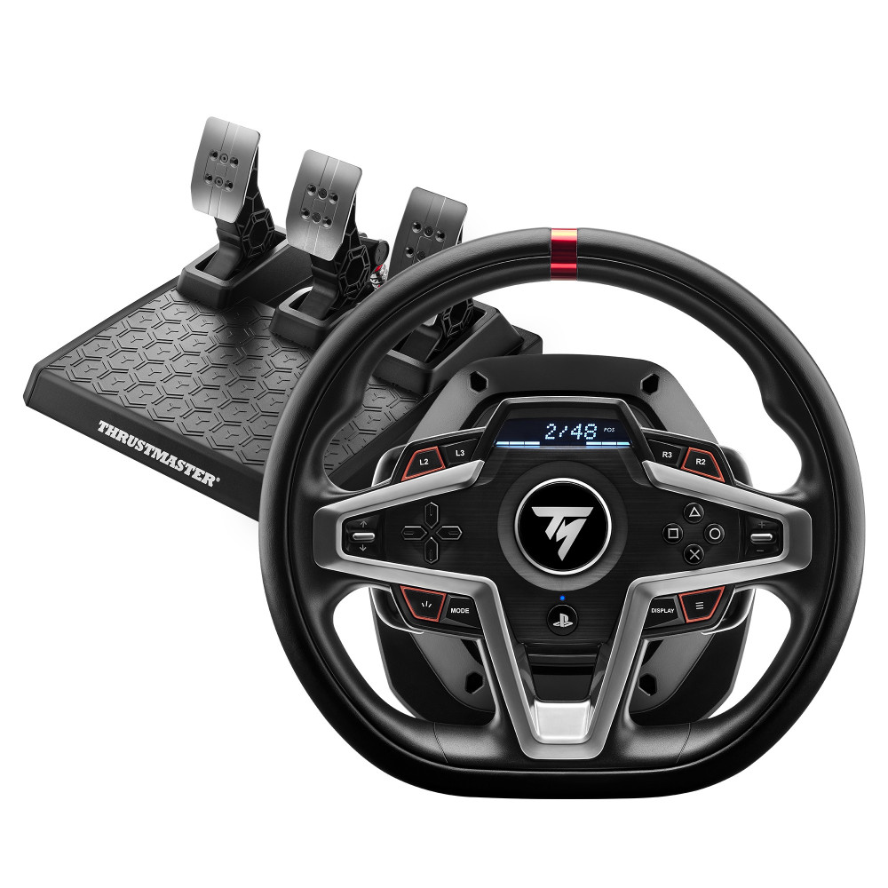 Thrustmaster T248 PS Licence off.PS5 compat.PS4 et PC.Force Feedback Ecran LCD 25 bts Pedalier magnétique 4160783 Thrustmaster T248 PS Licence off.PS5 compat.PS4 et PC.Force Feedback Ecran LCD 25 bts Pedalier magnétique 4160783