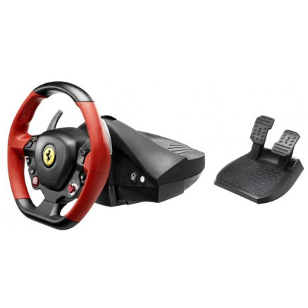 Thrustmaster Ferrari 458 Spider Noir, Rouge Volant + pédales Xbox One