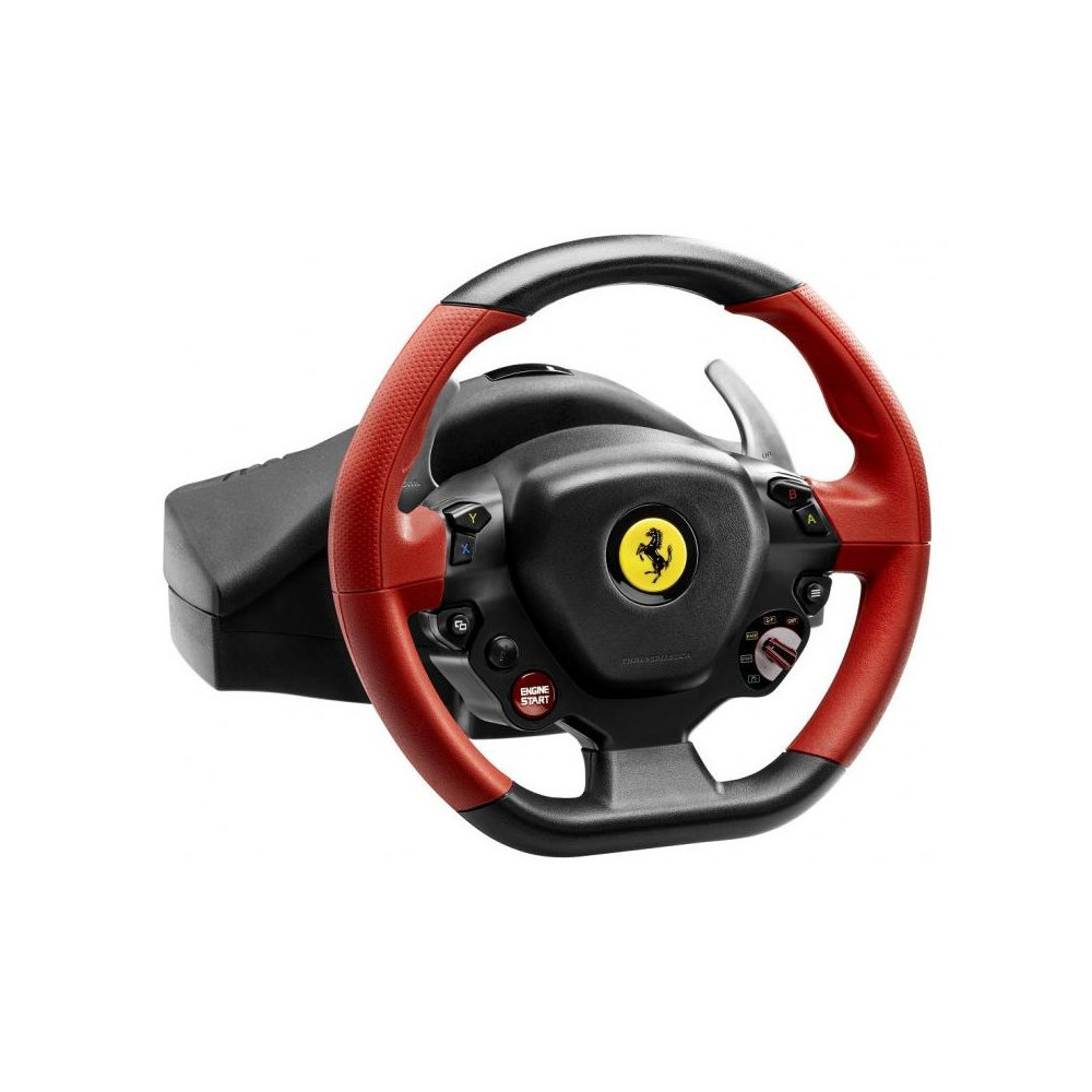 Thrustmaster Ferrari 458 Spider Noir, Rouge Volant + pédales Xbox One