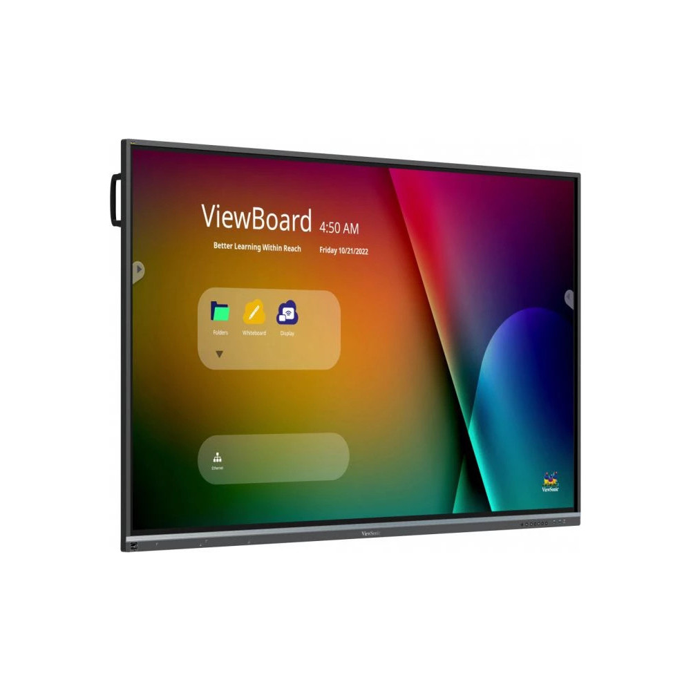 Viewsonic IFP7550-5F tableau blanc interactif 190,5 cm (75") 3840 x 2160 pixels Écran tactile Noir HDMI