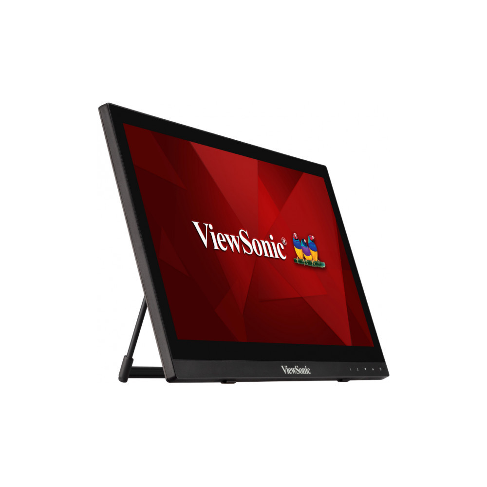 Viewsonic TD1630-3 écran plat de PC 39,6 cm (15.6") 1366 x 768 pixels HD LCD Écran tactile Multi-utilisateur Noir