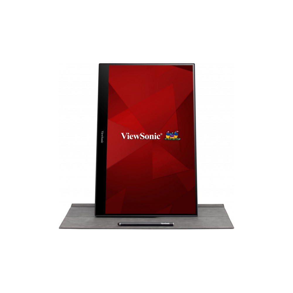 Viewsonic TD1655 écran plat de PC 39,6 cm (15.6") 1920 x 1080 pixels Full HD LED Écran tactile Multi-utilisateur Noir, Argent