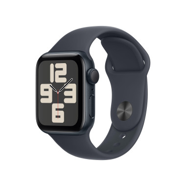 Apple Watch SE (GPS) - 2e g n ration - 40 mm - aluminium minuit - montre intelligente avec bande sport - fluoro lastom re - m