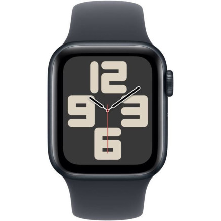 Apple Watch SE (GPS) - 2e g n ration - 40 mm - aluminium minuit - montre intelligente avec bande sport - fluoro lastom re - m