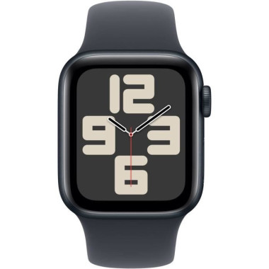 Apple Watch SE (GPS) - 2e g n ration - 40 mm - aluminium minuit - montre intelligente avec bande sport - fluoro lastom re - m