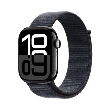 Apple Watch Series 10 (GPS) - 46 mm - aluminium noir jais - montre intelligente avec boucle sport - deux couches de mati res