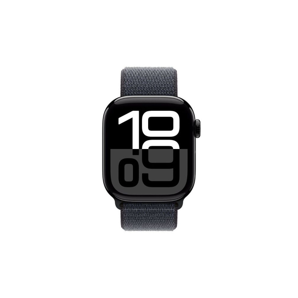 Apple Watch Series 10 (GPS) - 46 mm - aluminium noir jais - montre intelligente avec boucle sport - deux couches de mati res