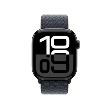 Apple Watch Series 10 (GPS) - 46 mm - aluminium noir jais - montre intelligente avec boucle sport - deux couches de mati res