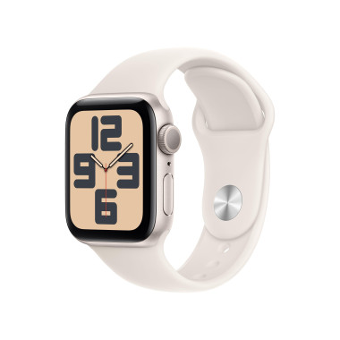Apple Watch SE (GPS) - 2e g n ration - 40 mm - aluminium droit - montre intelligente avec bande sport - fluoro lastom re - dr