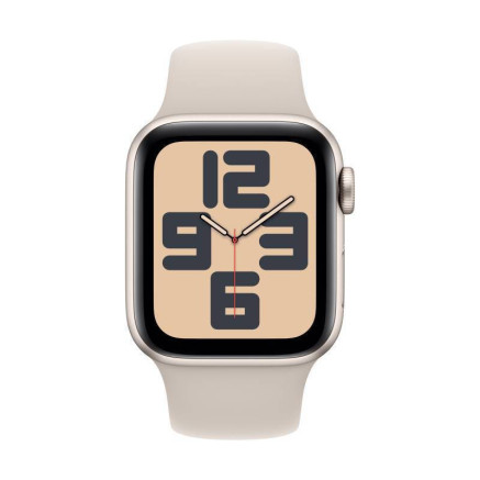 Apple Watch SE (GPS) - 2e g n ration - 40 mm - aluminium droit - montre intelligente avec bande sport - fluoro lastom re - dr