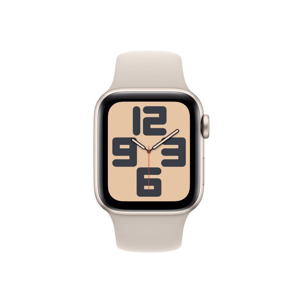 Apple Watch SE (GPS) - 2e g n ration - 40 mm - aluminium droit - montre intelligente avec bande sport - fluoro lastom re - dr