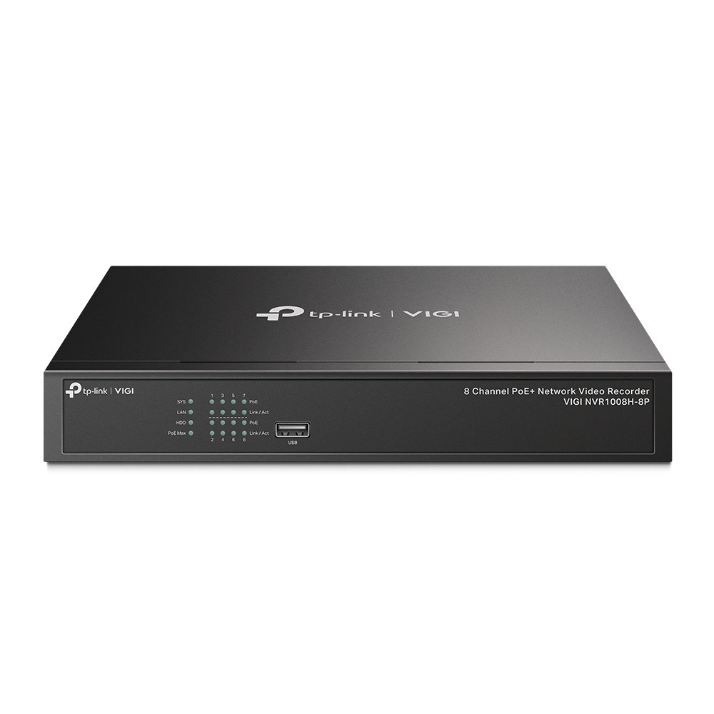 TP-Link VIGI NVR1008H-8P Enregistreur vidéo sur réseau Noir TP-Link VIGI NVR1008H-8P Enregistreur vidéo sur réseau Noir