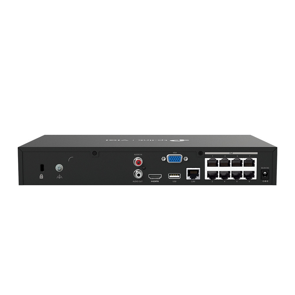 TP-Link VIGI NVR1008H-8P Enregistreur vidéo sur réseau Noir