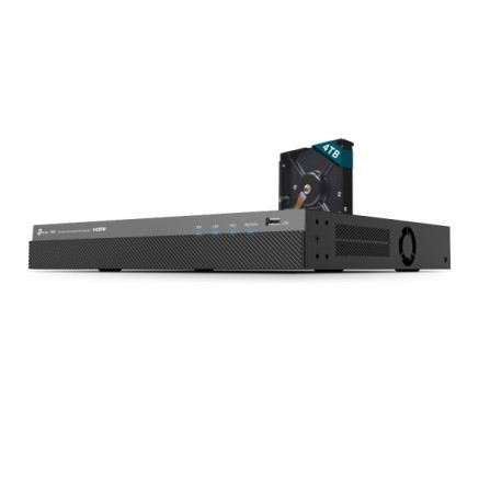 TP-Link VIGI VIGINVR2016H-16MP4TB Enregistreur vidéo sur réseau Noir