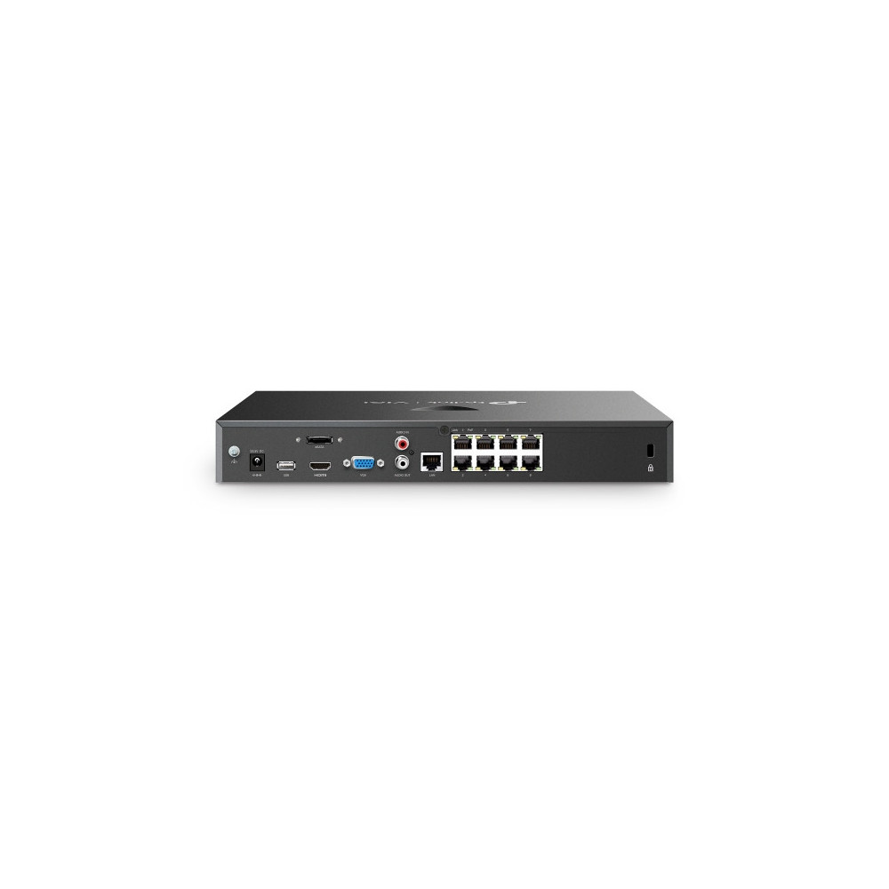 TP-Link VIGI NVR2008H-8MP Enregistreur vidéo sur réseau Noir