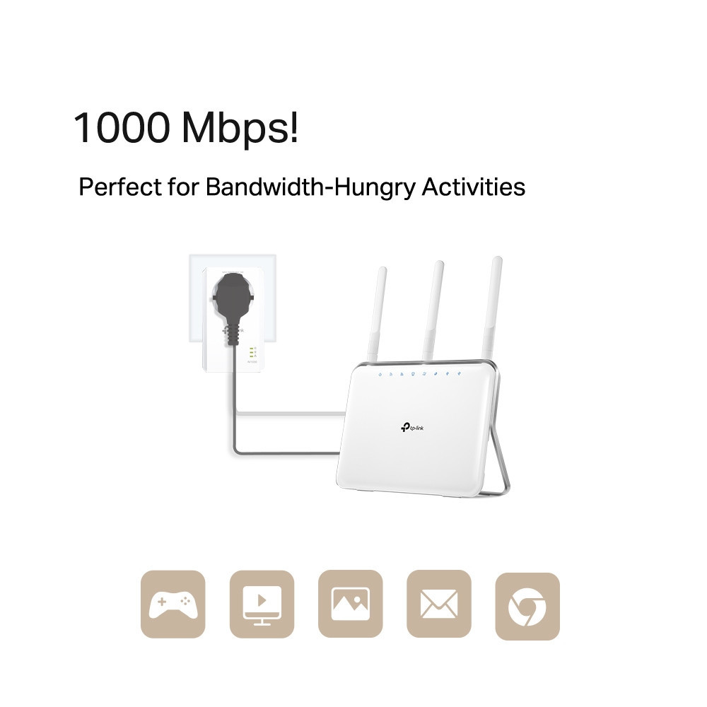 TP-Link TL-PA7017PKIT(FR) 1000 Mbit s Ethernet LAN Blanc 2 pièce(s) TP-Link TL-PA7017PKIT(FR) 1000 Mbit s Ethernet LAN Blanc 2 pièce(s)