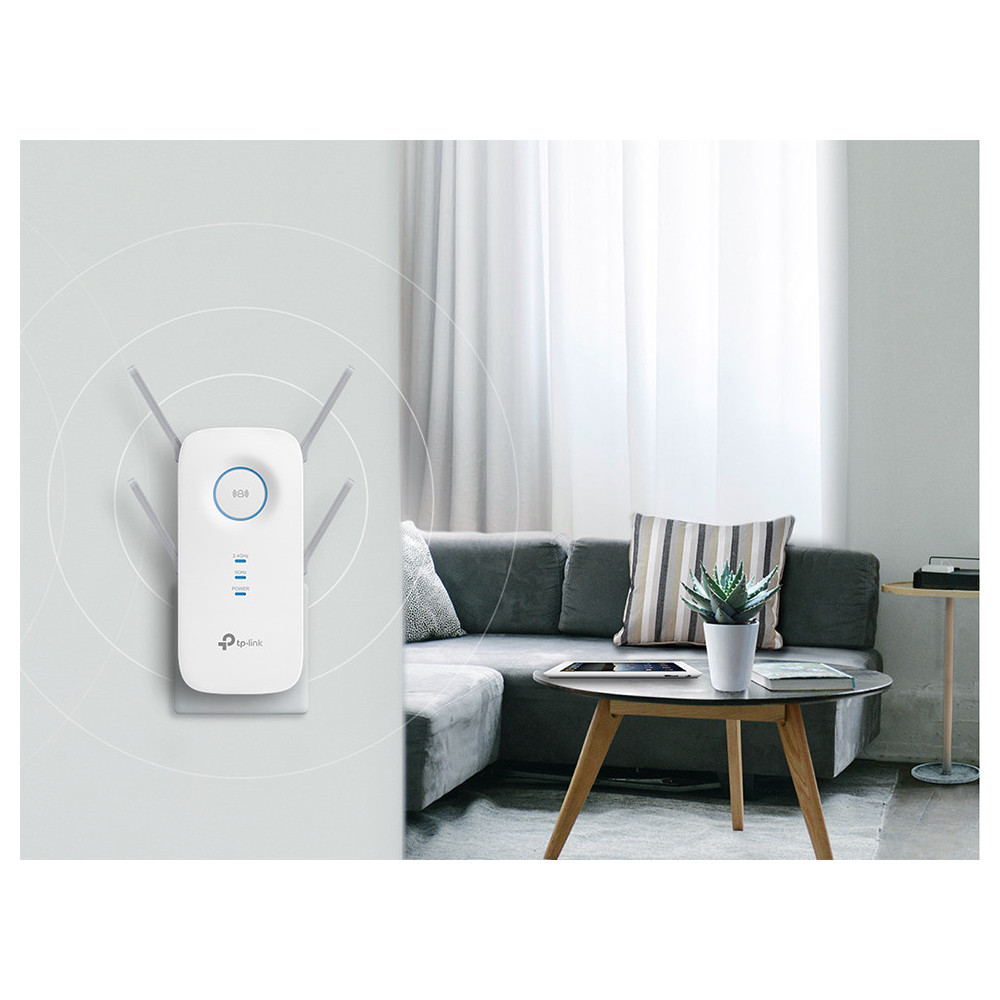 TP-Link RE650 prolongateur réseau Émetteur réseau Blanc 10, 100, 1000 Mbit s