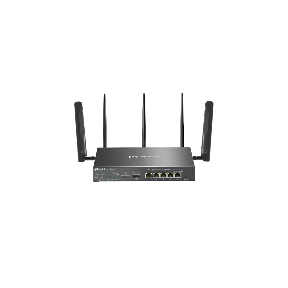 TP-Link Omada ER706W-4G routeur sans fil Gigabit Ethernet Bi-bande (2,4 GHz 5 GHz) Noir TP-Link Omada ER706W-4G routeur sans fil Gigabit Ethernet Bi-bande (2,4 GHz 5 GHz) Noir