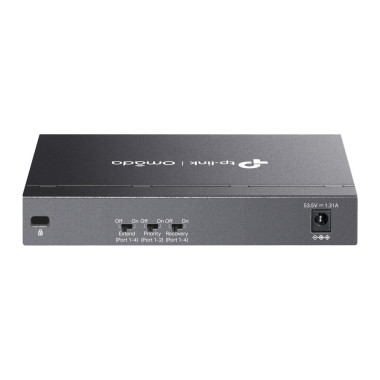 TP-Link Omada DS106P commutateur réseau Non-géré Fast Ethernet (10 100) Connexion Ethernet, supportant l'alimentation via ce