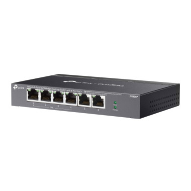 TP-Link Omada DS106P commutateur réseau Non-géré Fast Ethernet (10 100) Connexion Ethernet, supportant l'alimentation via ce