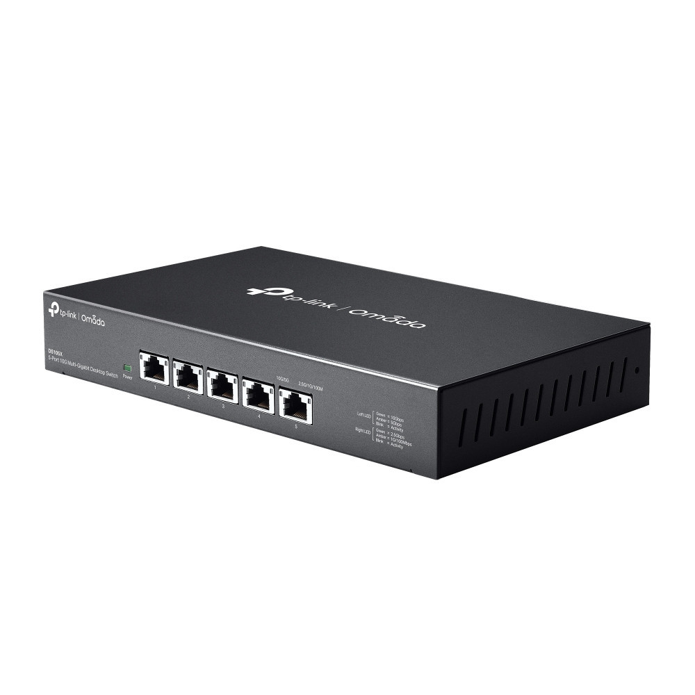 TP-Link Omada DS105X commutateur réseau Non-géré 10G Ethernet (100 1000 10000) Noir