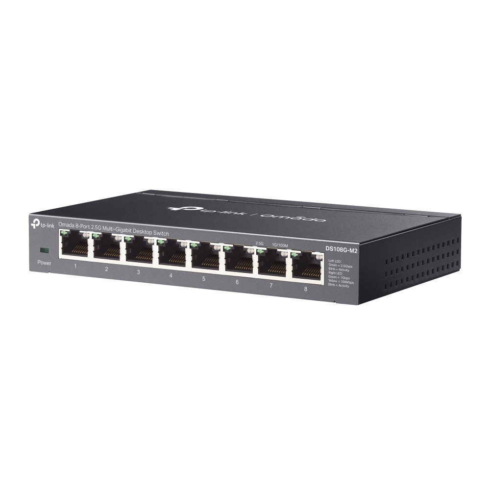 TP-Link Omada DS108G-M2 commutateur réseau Non-géré 2.5G Ethernet (100 1000 2500) Noir