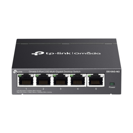 TP-Link Omada DS105G-M2 commutateur réseau Non-géré 2.5G Ethernet (100 1000 2500) Noir