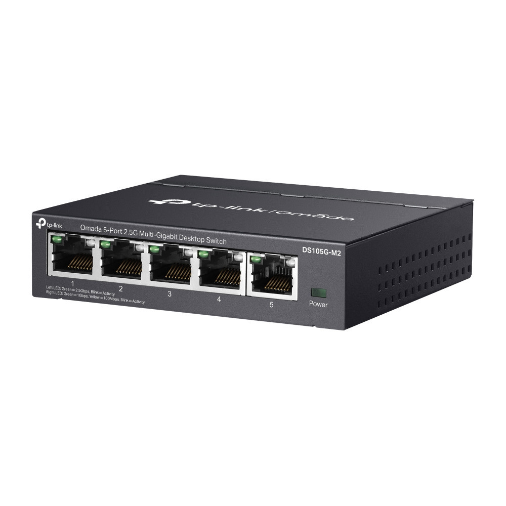 TP-Link Omada DS105G-M2 commutateur réseau Non-géré 2.5G Ethernet (100 1000 2500) Noir