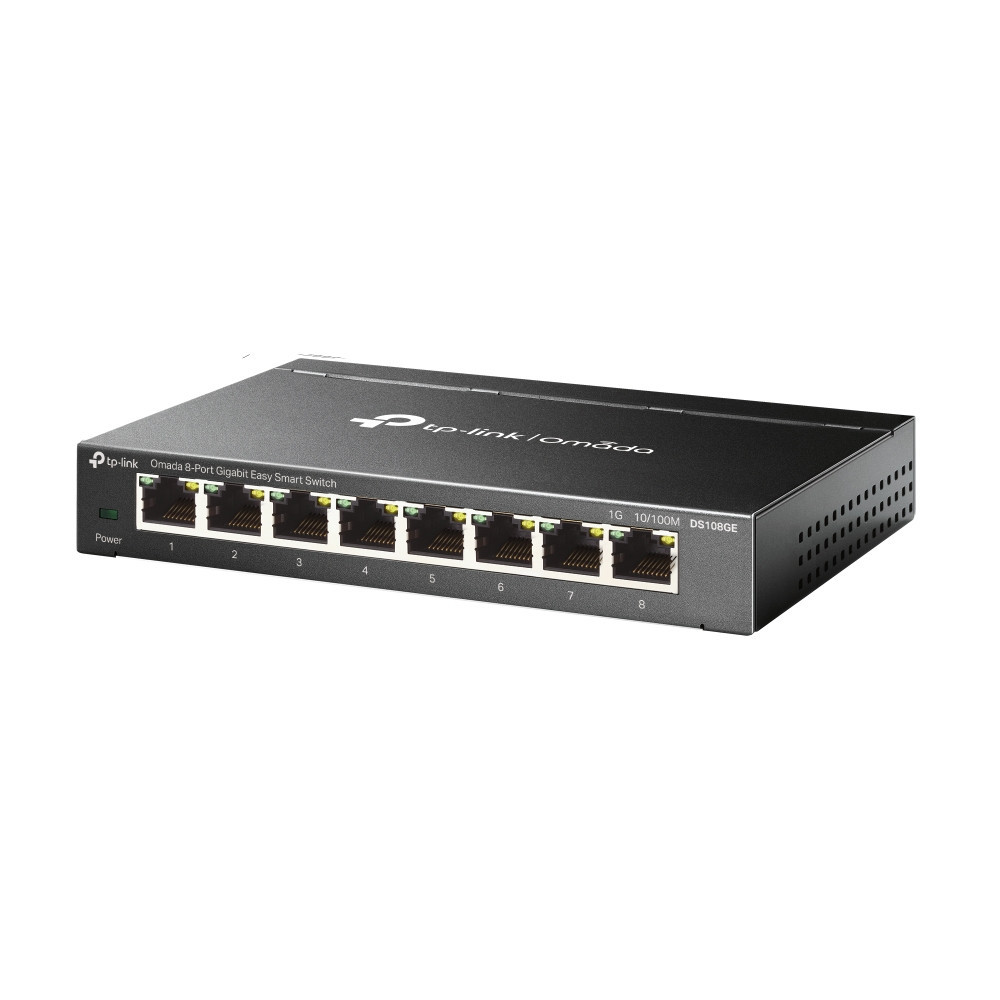 TP-Link Omada DS108GE commutateur réseau Non-géré Gigabit Ethernet (10 100 1000) Noir