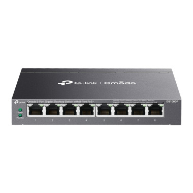TP-Link Omada DS108GP commutateur réseau Non-géré Gigabit Ethernet (10 100 1000) Connexion Ethernet, supportant l'alimentation