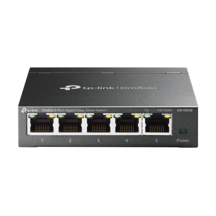 TP-Link Omada DS105GE commutateur réseau Géré L2 Gigabit Ethernet (10 100 1000) Noir