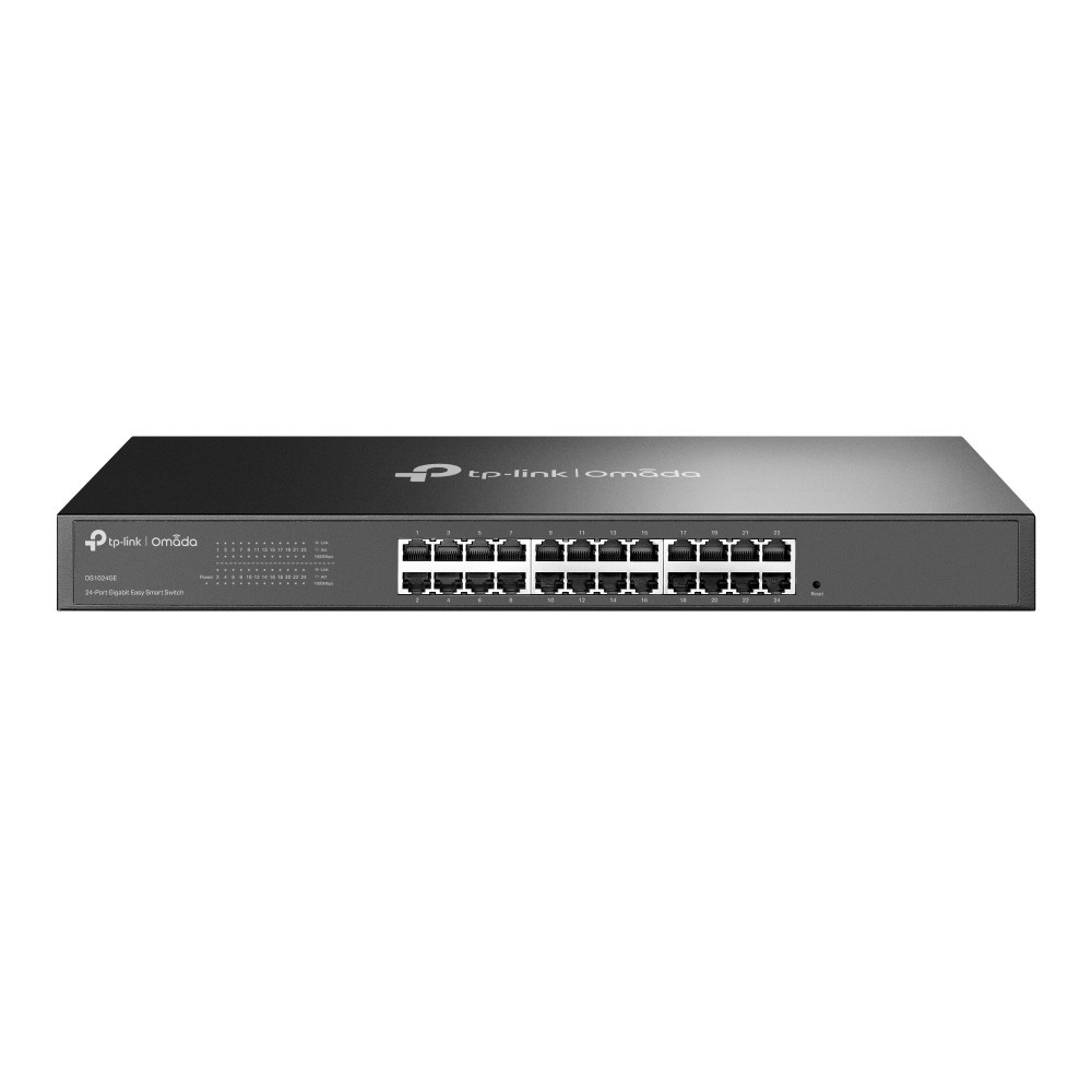 TP-Link Omada DS1024GE commutateur réseau Non-géré L2 Gigabit Ethernet (10 100 1000) 1U Noir TP-Link Omada DS1024GE commutateur réseau Non-géré L2 Gigabit Ethernet (10 100 1000) 1U Noir
