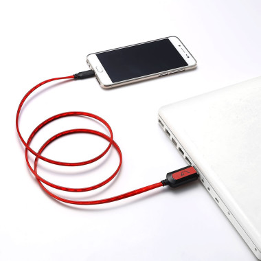 WE WEGUSBCUSBM100 câble USB 1 m USB A USB C Rouge, Noir
