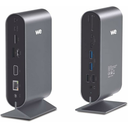 WE WESTATION17PORTS station d'accueil Tablette Smartphone ordinateur portable Gris
