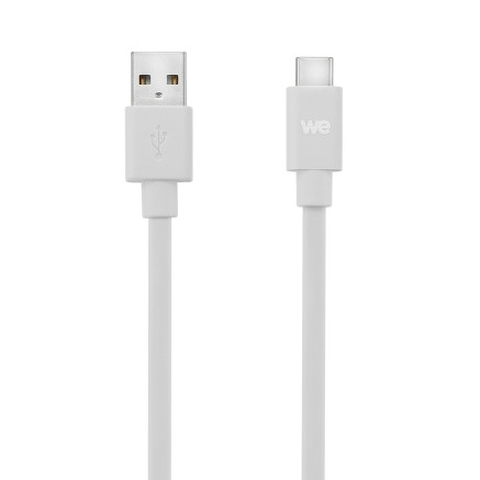 WE WEUSBCUSBPLAT100BL31 câble USB USB 3.2 Gen 2 (3.1 Gen 2) 1 m USB C USB A Blanc
